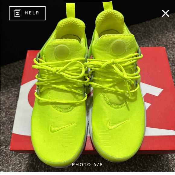 Air Presto GS “volt”. Youth size 6 = women’s 7.5 - Picture 4 of 6